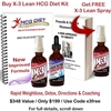 HCG Diet X-3 Lean Kit + FREE Spray 