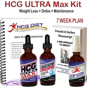 HCG Ultra Max 7 Week Kit SALE / FREE STA-LEAN SAVE 38% 